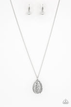 Load image into Gallery viewer, Paparazzi Gleaming Gardens Silver Necklace Set