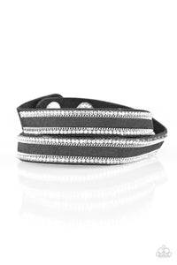 Paparazzi Going For Glam Black Double Wrap Bracelet