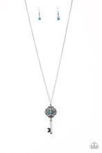 Load image into Gallery viewer, Got It On Lock Blue Necklace Set