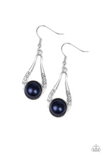 Load image into Gallery viewer, HEADLINER Over Heels Blue Earrings - Paparazzi