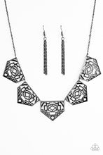 Load image into Gallery viewer, Paparazzi Hacienda Heights Black Necklace Set