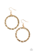 Load image into Gallery viewer, Paparazzi Hammer Time Gold Earrings