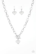 Load image into Gallery viewer, Harvard Hearts White Necklace Set