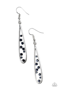 Paparazzi Here Comes The REIGN Blue Earrings