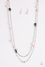 Load image into Gallery viewer, Paparazzi Hitting A GLOW Point Pink Necklace Set