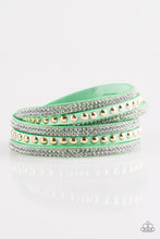 Load image into Gallery viewer, Paparazzi I BOLD You So! Green Double Wrap Bracelet