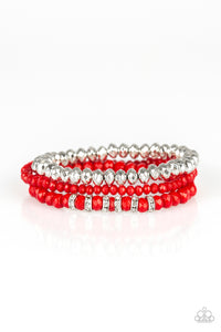 Paparazzi Ideal Idol Red Bracelets