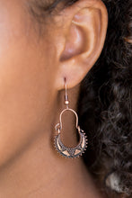 Load image into Gallery viewer, Dotted in studded details, a dainty silver crescent frame attaches to a rounded wire fitting for an indigenous look. Earring attaches to a standard fishhook fitting.  Sold as one pair of earrings.  Always nickel and lead free. 