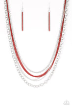 Load image into Gallery viewer, Intensely Industrial Red Necklace Set - Paparazzi