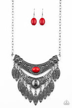 Load image into Gallery viewer, Paparazzi Island Queen Red Necklace Set