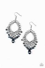 Load image into Gallery viewer, Paparazzi Just Say NOIR Blue Earrings