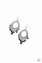 Load image into Gallery viewer, Paparazzi Just Say NOIR Purple Earrings