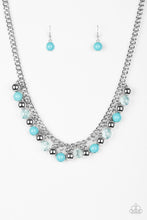 Load image into Gallery viewer, Paparazzi Keep A GLOW Profile Blue Necklace Set