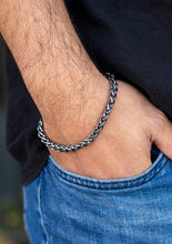 Load image into Gallery viewer, A classic gunmetal wheat chain links around the wrist for a casual look. Features an adjustable clasp closure.  Sold as one individual bracelet.   Always nickel and lead free.