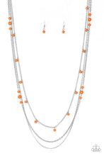 Load image into Gallery viewer, Paparazzi Laying The Groundwork Orange Necklace Set
