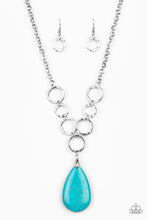 Load image into Gallery viewer, Paparazzi Livin On A PRAIRIE Blue Necklace Set