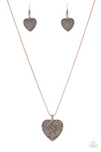 Load image into Gallery viewer, Paparazzi Look Into Your Heart Copper Necklace Set