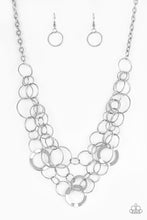 Load image into Gallery viewer, Paparazzi Main Street Mechanics Silver Necklace Set