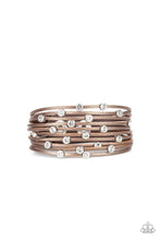 Load image into Gallery viewer, Paparazzi Meant To BEAM Brown Wrap Bracelet