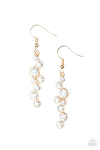 Paparazzi Milky Way Magnificence Gold Earrings