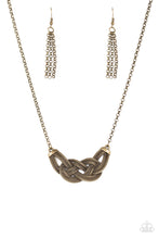 Load image into Gallery viewer, Paparazzi Nautically Naples Brass Necklace Set