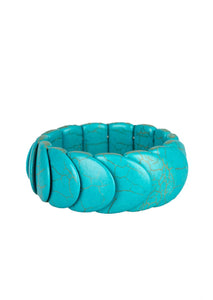 Overlapping turquoise stones are threaded along stretchy bands around the wrist for an artisan inspired look.  Sold as one individual bracelet.  Always nickel and lead free.Overlapping turquoise stones are threaded along stretchy bands around the wrist for an artisan inspired look.  Sold as one individual bracelet.  
