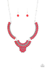 Load image into Gallery viewer, Paparazzi Omega Oasis Red Necklace Set