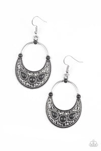 Paleo Paradise Black Earrings