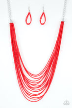 Load image into Gallery viewer, Paparazzi Peacefully Pacific Red Necklace Set