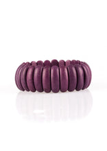 Load image into Gallery viewer, Vivacious purple stone beads are threaded along stretchy bands, creating an earthy look around the wrist.  Sold as one individual bracelet.