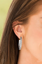 Load image into Gallery viewer, Paparazzi Playfully Peruvian Silver Hoop Earrings