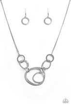 Load image into Gallery viewer, Paparazzi Progressively Vogue Silver Necklace Set