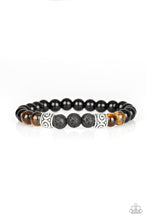 Load image into Gallery viewer, Proverb Brown Lava Rock Bracelet