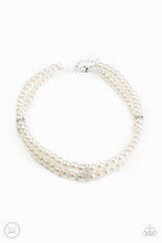 Load image into Gallery viewer, Paparazzi Put On Your Party Dress White Choker Necklace Set