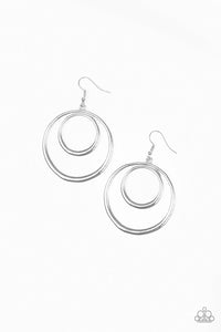 Paparazzi Put Your SOL Into It Silver Earrings