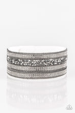 Load image into Gallery viewer, Paparazzi Really Rock Band White Wrap Bracelet