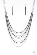 Load image into Gallery viewer, Rebel Rainbow Black and Silver Necklace - Paparazzi