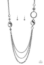 Load image into Gallery viewer, Paparazzi Rebels Have More Fun Black Necklace Set