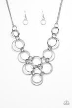 Load image into Gallery viewer, Ringing Off The Hook Silver Necklace Set