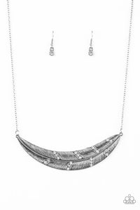 Paparazzi Say You QUILL White Necklace Set