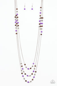 Seasonal Sensation Purple Necklace Set