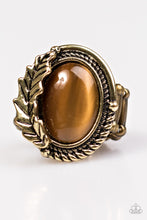 Load image into Gallery viewer, Paparazzi Seasonal Shimmer Brass Moonstone Ring