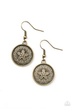 Load image into Gallery viewer, Paparazzi Seeing Star Lillies Brass Earrings
