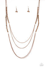 Load image into Gallery viewer, Paparazzi Shimmer Showdown Copper Necklace Set