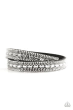 Load image into Gallery viewer, Paparazzi Shimmer and Sass Black Wrap Bracelet