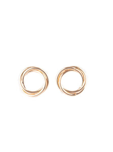 Simple Radiance Gold Earrings