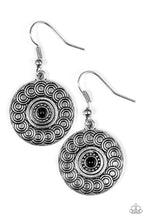 Load image into Gallery viewer, Paparazzi Sonoran Spiral Black Earrings