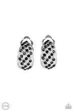 Load image into Gallery viewer, Paparazzi Sparkling Shells Black Clip On Earrings