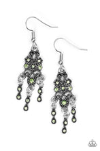 Load image into Gallery viewer, Spring Bling Green Earrings