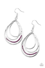 Load image into Gallery viewer, Paparazzi Start Each Day With Sparkle Purple Earrings